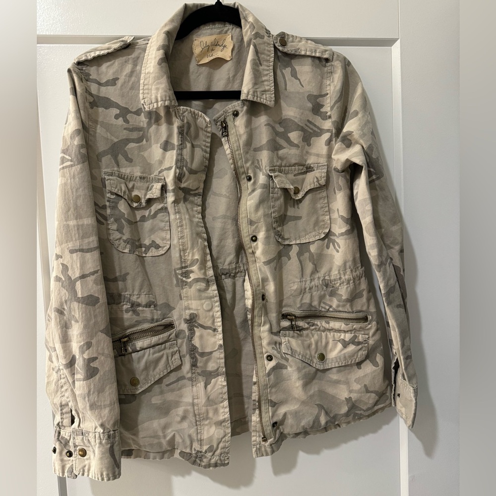 lily aldridge for velvet camo utility jacket